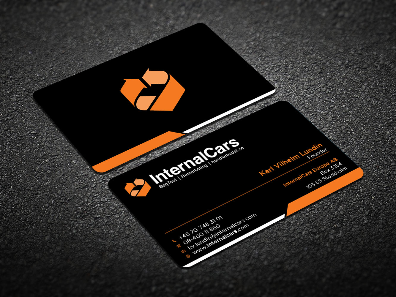 Business Card Design by Verified artistry (Design garden) for InternalCars Europe AB | Design #13049937
