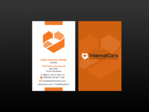 Business Card Design by Creations Box 2015 for InternalCars Europe AB | Design: #13042369