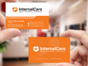 Business Card Design by Creations Box 2015 for InternalCars Europe AB | Design: #13042376