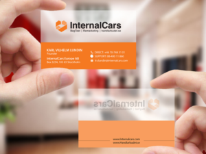 Business Card Design by Creations Box 2015 for InternalCars Europe AB | Design: #13057915