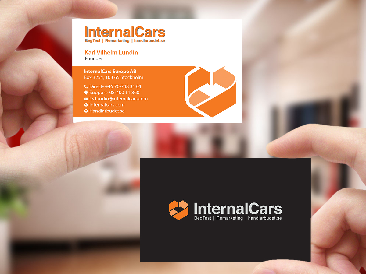 Business Card Design by Creations Box 2015 for InternalCars Europe AB | Design #13064212