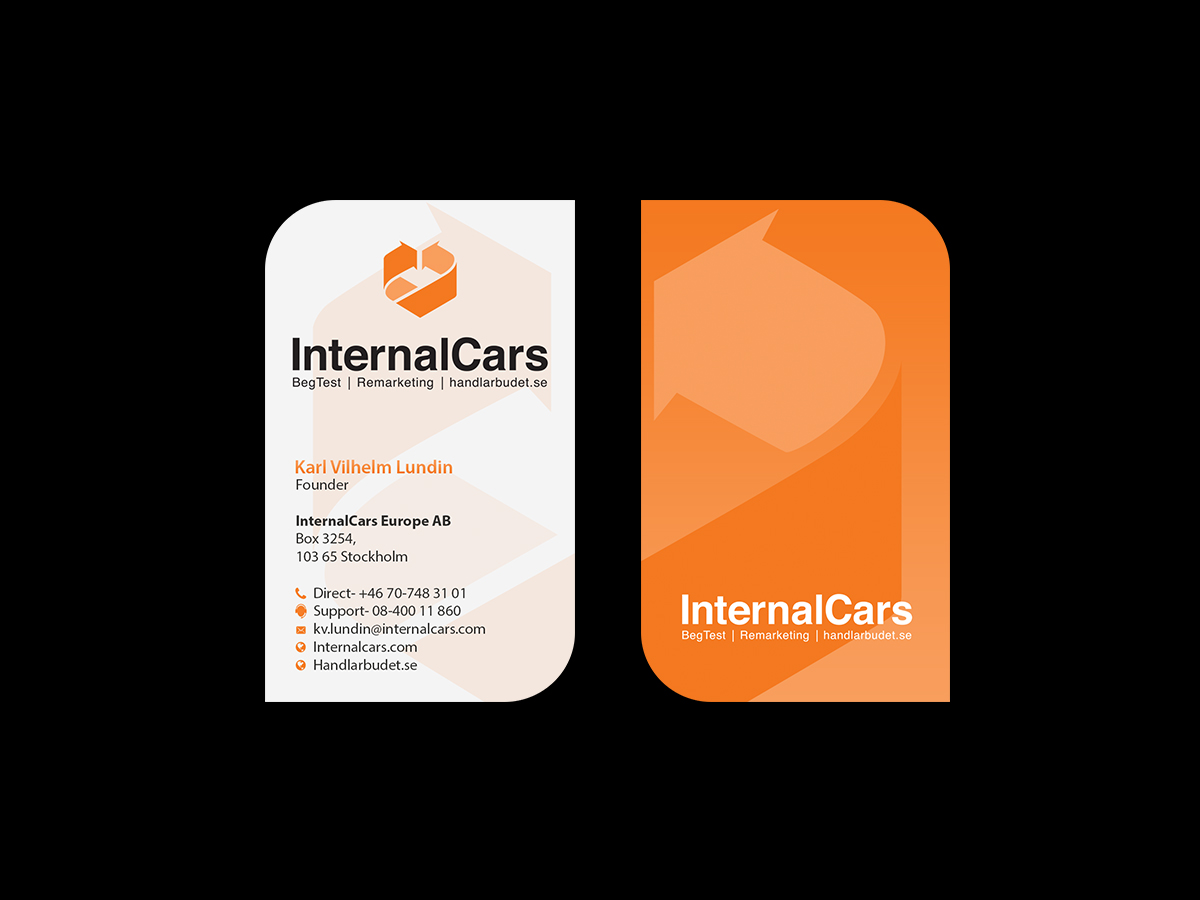 Diseño de Tarjeta de Presentación por Creations Box 2015 para InternalCars Europe AB | Diseño #13064231