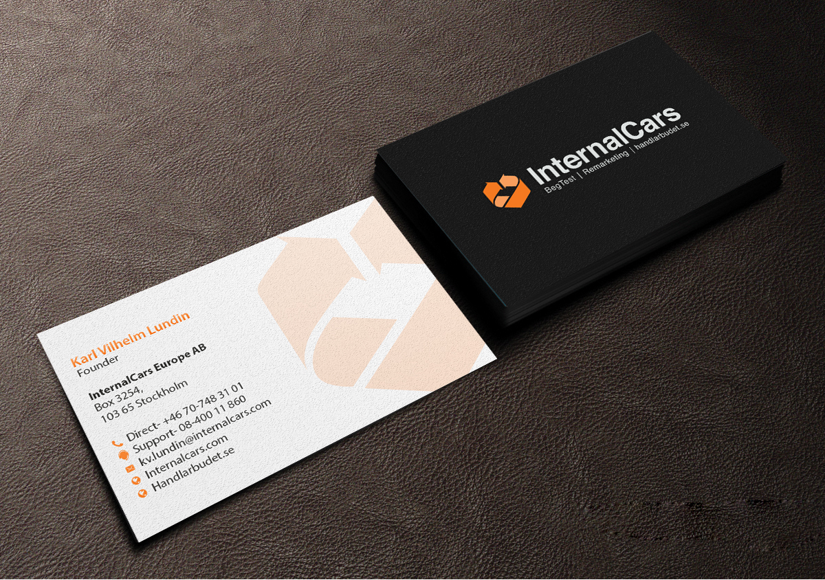 Business Card Design by Creations Box 2015 for InternalCars Europe AB | Design #13064233