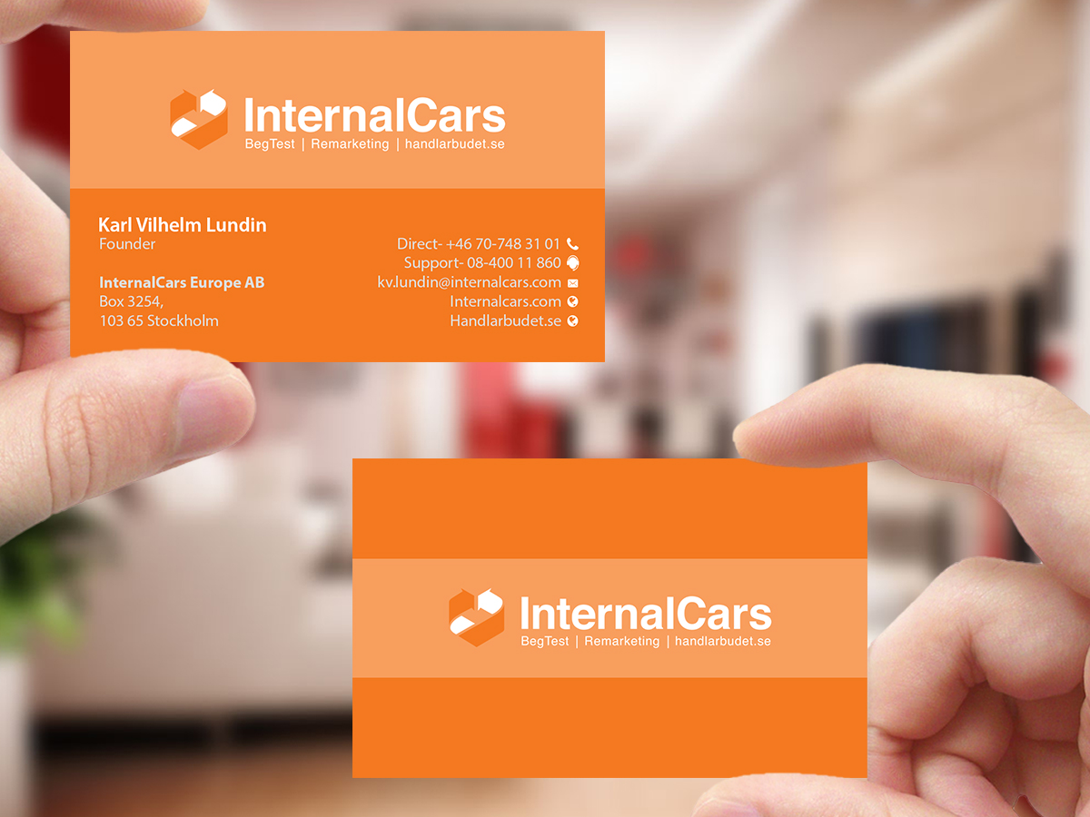 Diseño de Tarjeta de Presentación por Creations Box 2015 para InternalCars Europe AB | Diseño #13064253