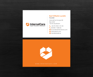 Visitenkarten-Design von chandrayaan.creative für InternalCars Europe AB | Design: #13034959