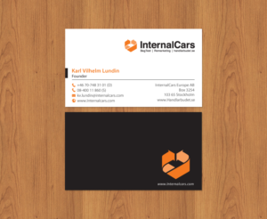 Visitenkarten-Design von chandrayaan.creative für InternalCars Europe AB | Design: #13034960