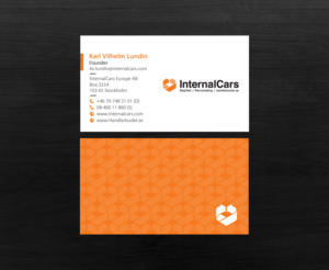 Visitenkarten-Design von chandrayaan.creative für InternalCars Europe AB | Design: #13034961