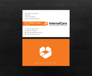 Visitenkarten-Design von chandrayaan.creative für InternalCars Europe AB | Design: #13034962