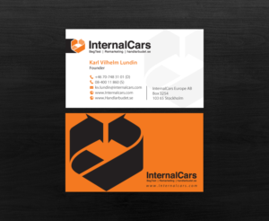 Visitenkarten-Design von chandrayaan.creative für InternalCars Europe AB | Design: #13034968