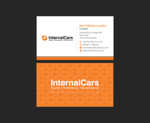 Visitenkarten-Design von chandrayaan.creative für InternalCars Europe AB | Design: #13034971