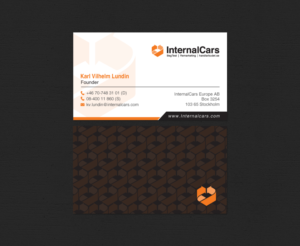 Visitenkarten-Design von chandrayaan.creative für InternalCars Europe AB | Design: #13034973