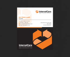 Business Card Design by chandrayaan.creative for InternalCars Europe AB | Design: #13034974