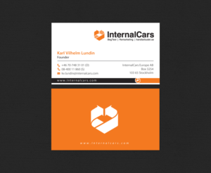Business Card Design by chandrayaan.creative for InternalCars Europe AB | Design: #13034982