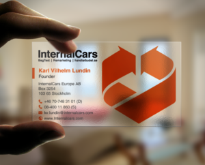Business Card Design by chandrayaan.creative for InternalCars Europe AB | Design: #13035788