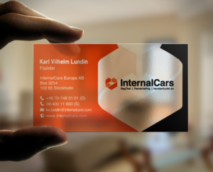 Business Card Design by chandrayaan.creative for InternalCars Europe AB | Design: #13035794
