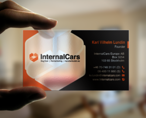Business Card Design by chandrayaan.creative for InternalCars Europe AB | Design: #13035796