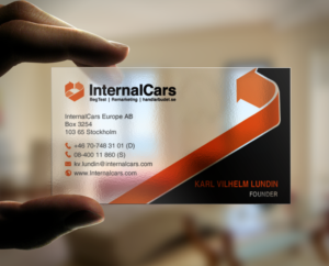 Business Card Design by chandrayaan.creative for InternalCars Europe AB | Design: #13035799
