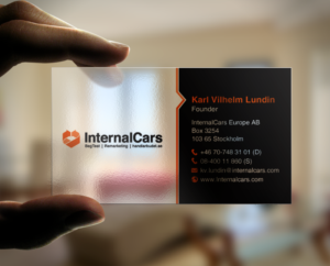 Business Card Design by chandrayaan.creative for InternalCars Europe AB | Design: #13057982