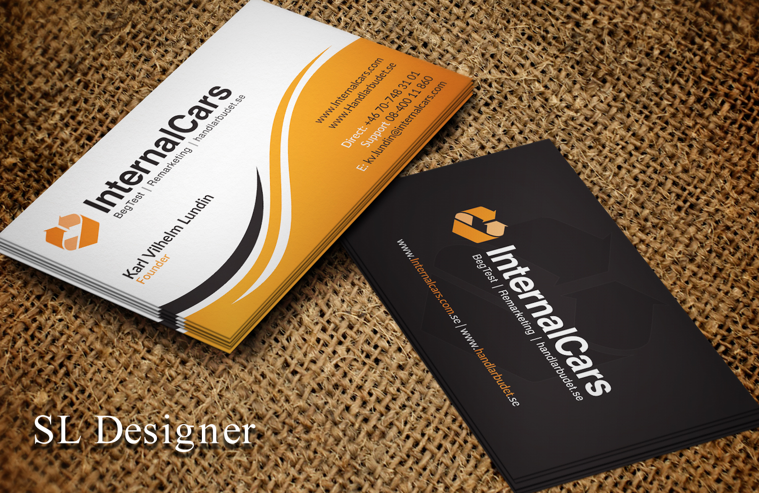 Business Card Design by SL Designer for InternalCars Europe AB | Design #13027820