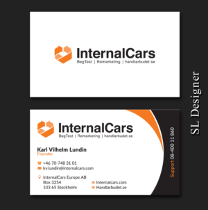 Visitenkarten-Design von SL Designer für InternalCars Europe AB | Design: #13027837