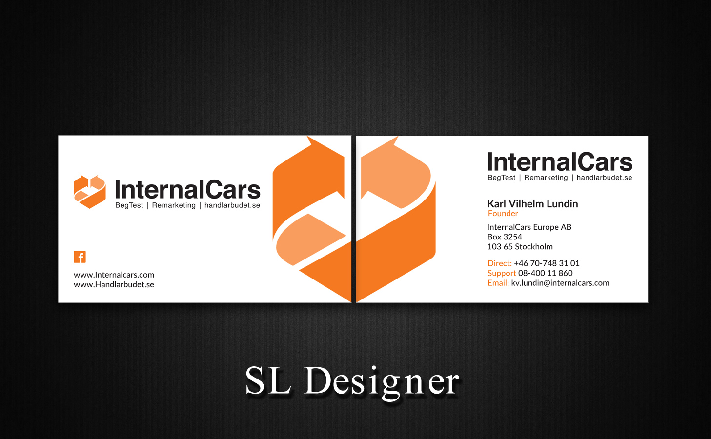 Business Card Design by SL Designer for InternalCars Europe AB | Design #13027884