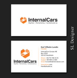 Visitenkarten-Design von SL Designer für InternalCars Europe AB | Design: #13028320