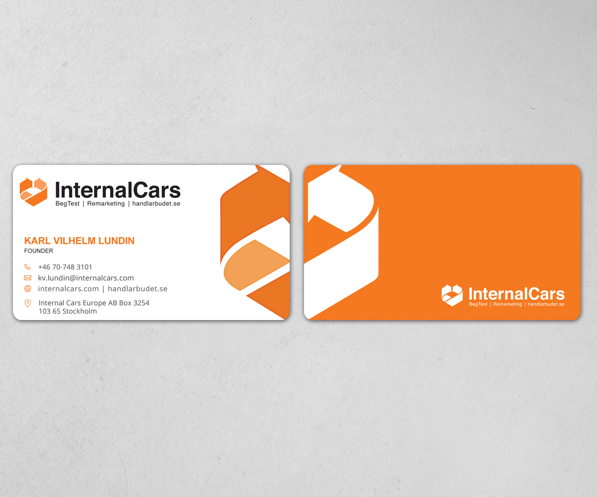 Diseño de Tarjeta de Presentación por Graphic Flame para InternalCars Europe AB | Diseño #13068165