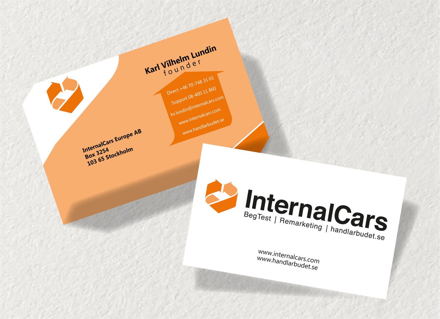 Diseño de Tarjeta de Presentación por TanaMa Creations para InternalCars Europe AB | Diseño #13079458