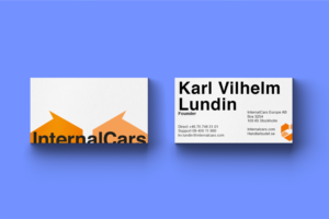 Visitenkarten-Design von SimonParadis für InternalCars Europe AB | Design: #13066852
