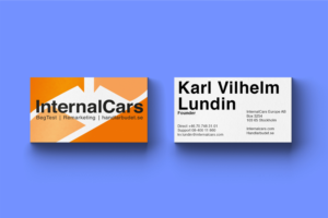 Visitenkarten-Design von SimonParadis für InternalCars Europe AB | Design: #13066855
