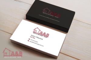 Business Card Design by Riz' for A and B Building Inc. | Design: #13146890