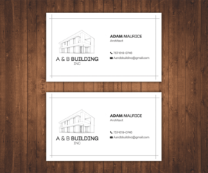 Business Card Design by Stylez Designz for A and B Building Inc. | Design: #13032532