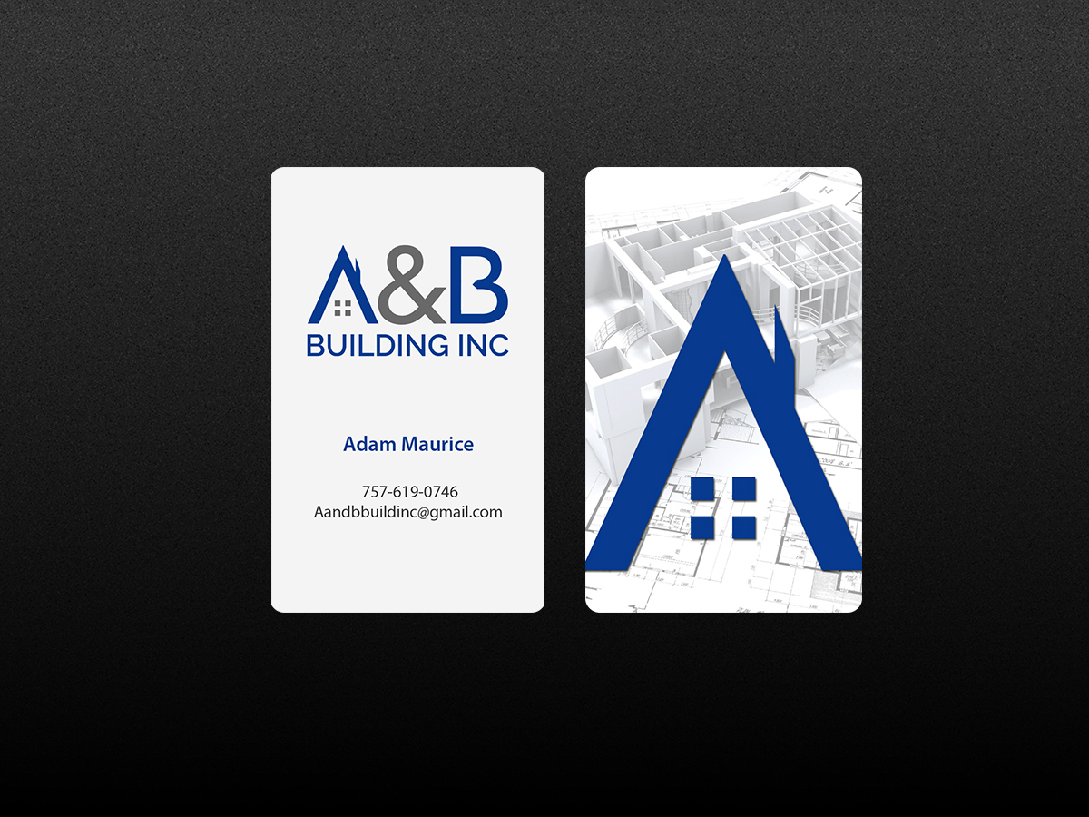 Business Card Design by Creations Box 2015 for A and B Building Inc. | Design #13030436