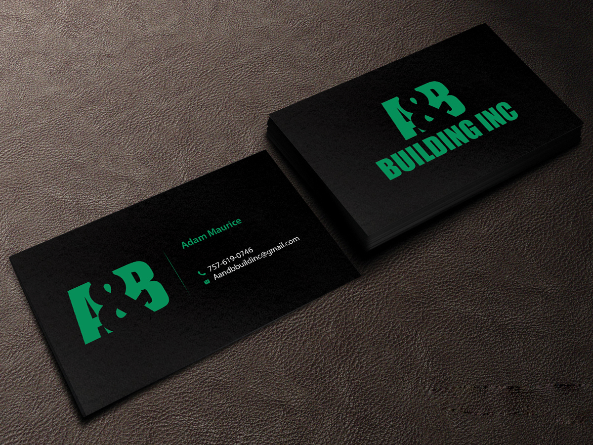 Business Card Design by Creations Box 2015 for A and B Building Inc. | Design #13030440