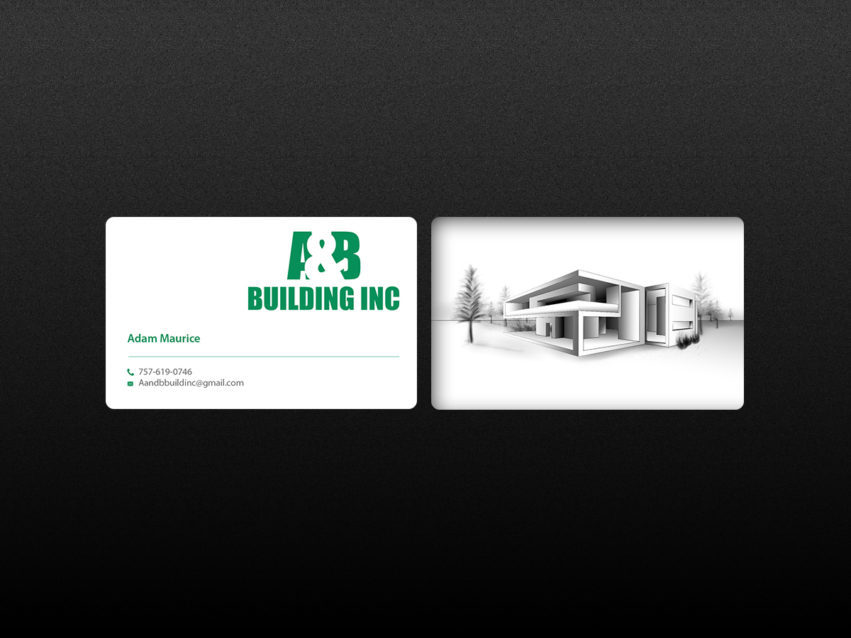 Business Card Design by Creations Box 2015 for A and B Building Inc. | Design #13030443
