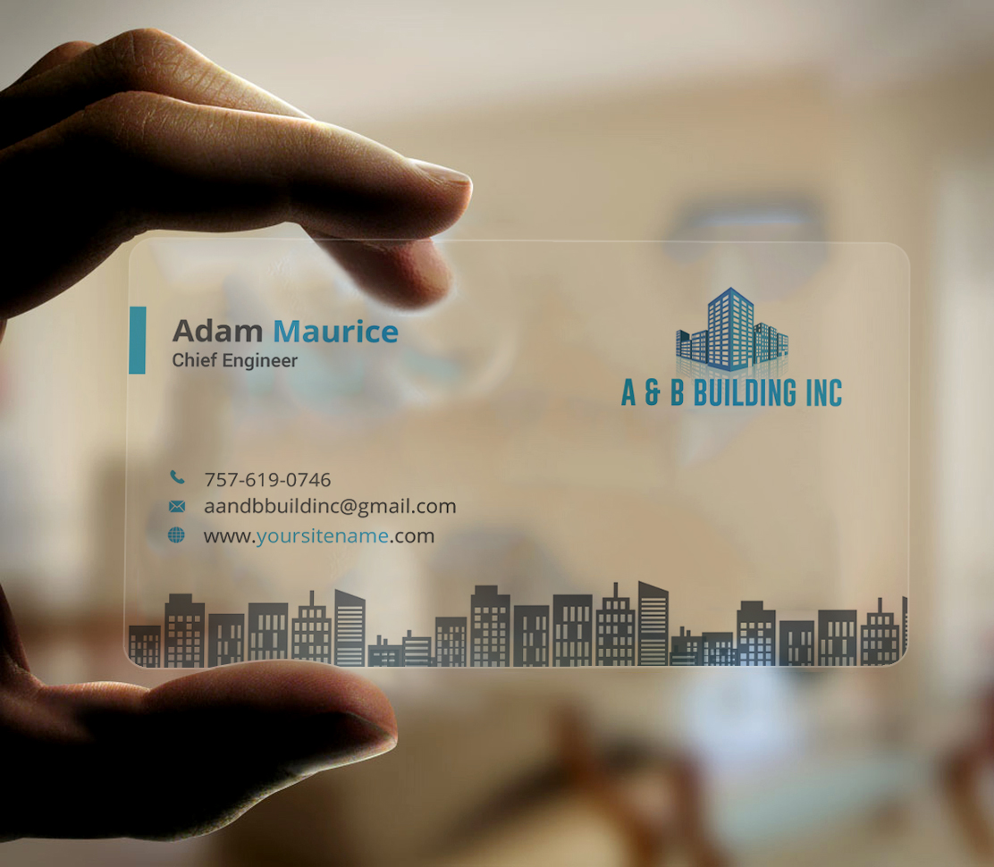 Business Card Design by Graphic Flame for A and B Building Inc. | Design #13037735