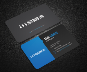 Diseño de Tarjeta de Presentación por Graphic Flame para A and B Building Inc. | Diseño: #13037749