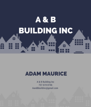 Business Card Design by Aeyxen for A and B Building Inc. | Design #13030925