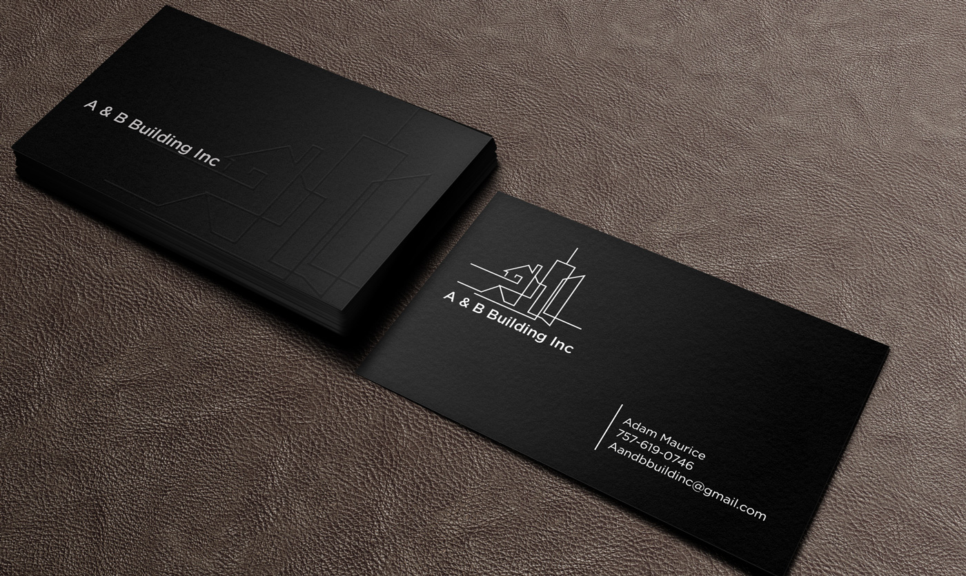 Business Card Design by Designs 2019 for A and B Building Inc. | Design #13030544