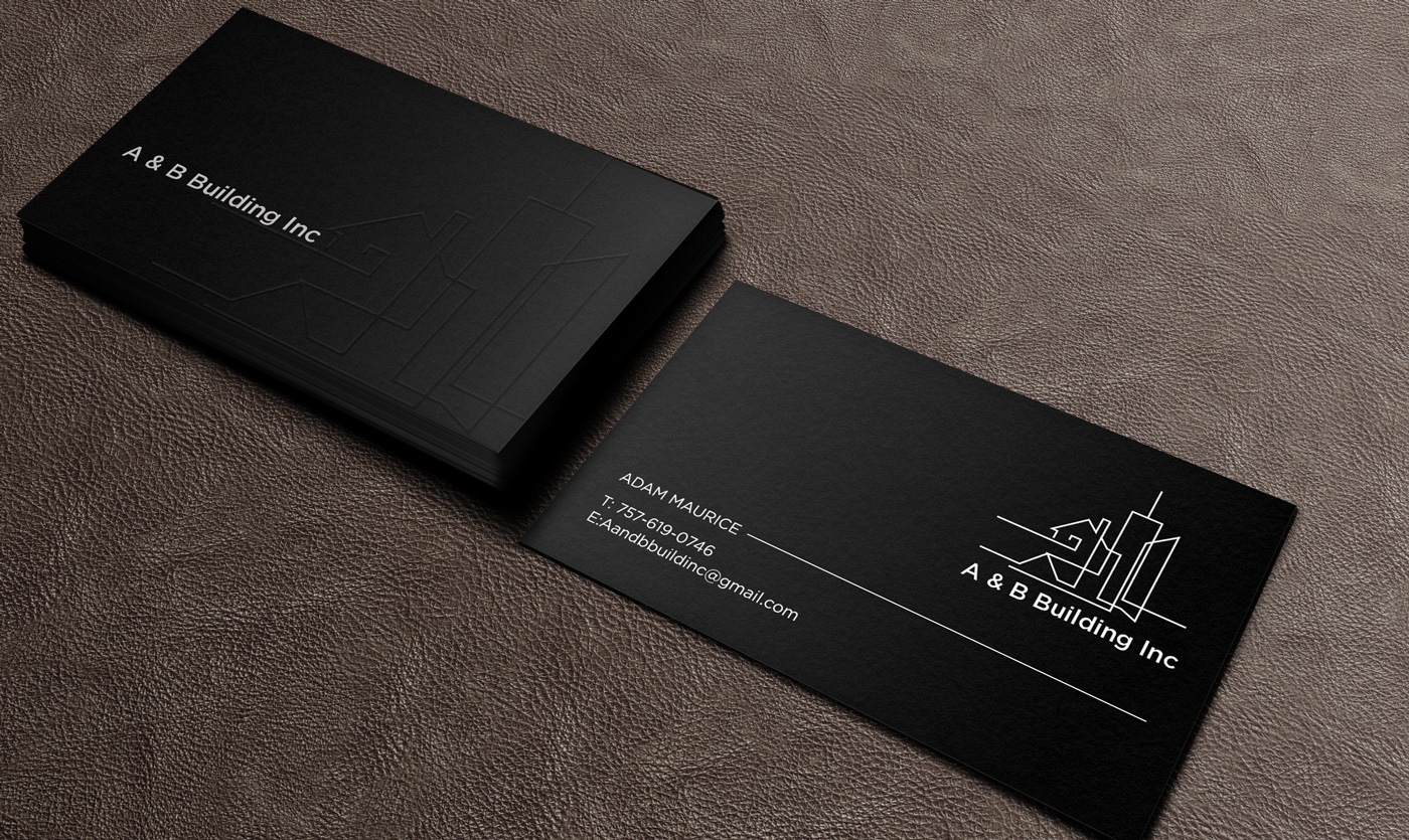 Business Card Design by Designs 2019 for A and B Building Inc. | Design #13030594