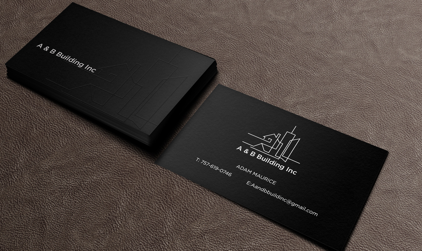 Business Card Design by Designs 2019 for A and B Building Inc. | Design #13030595