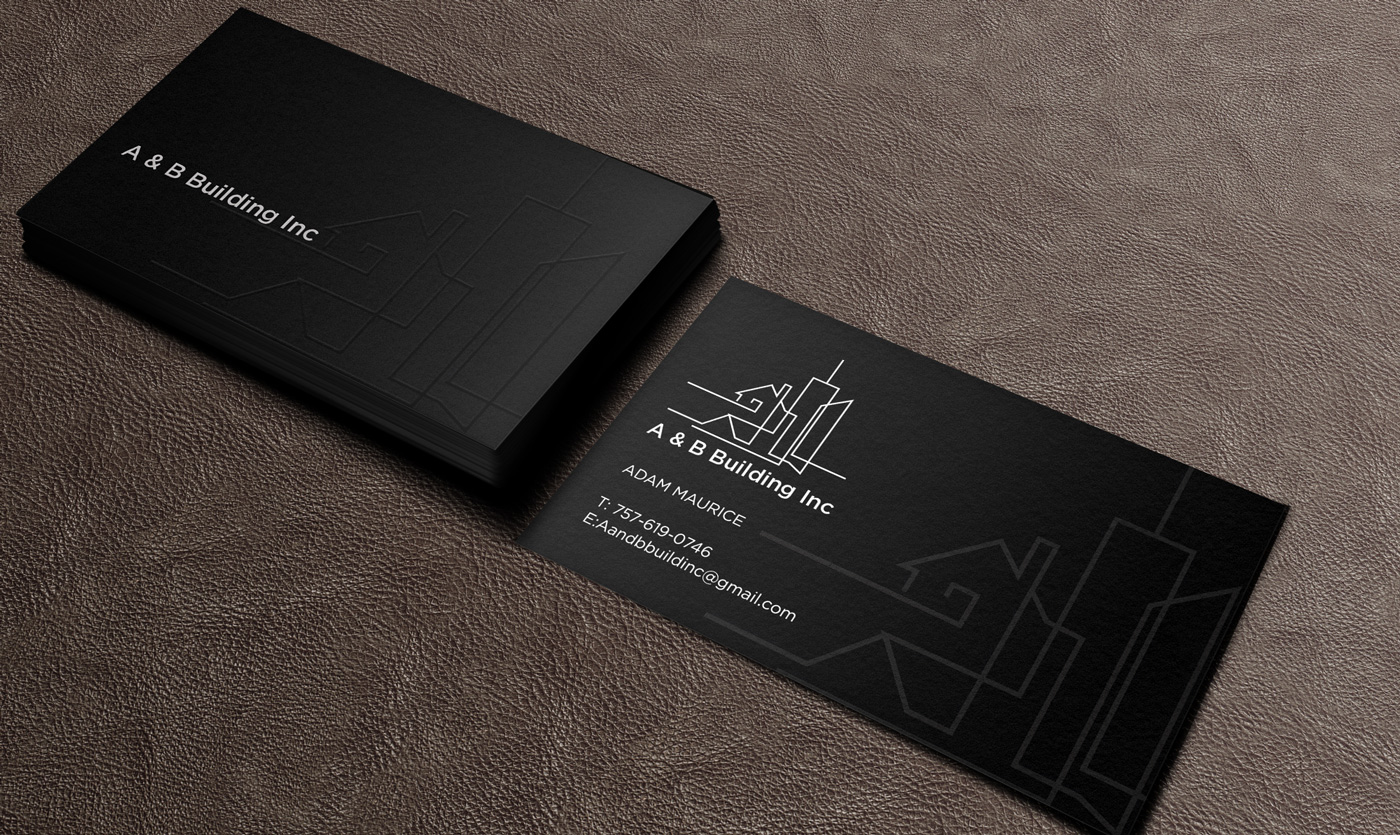 Business Card Design by Designs 2019 for A and B Building Inc. | Design #13030596