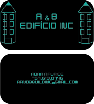 Diseño de Tarjeta de Presentación por Luise para A and B Building Inc. | Diseño: #13034114