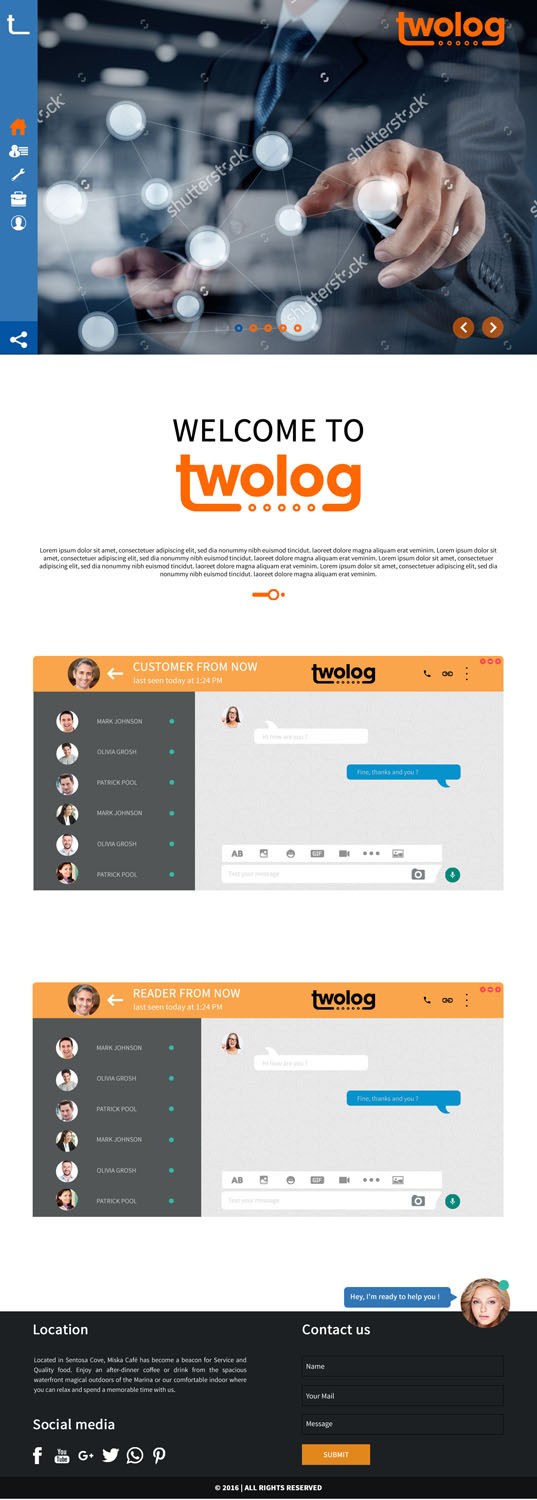 Diseño Web por Jyotsna para twolog | Diseño #13063559