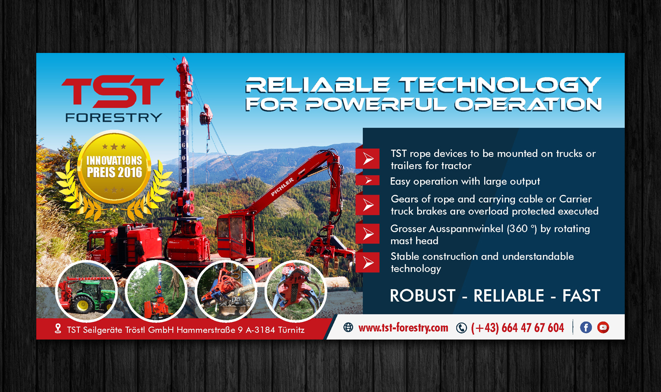Zeitungsanzeige-Design von ecorokerz für TST Seilgeräte Troestl GmbH | Design #13016192