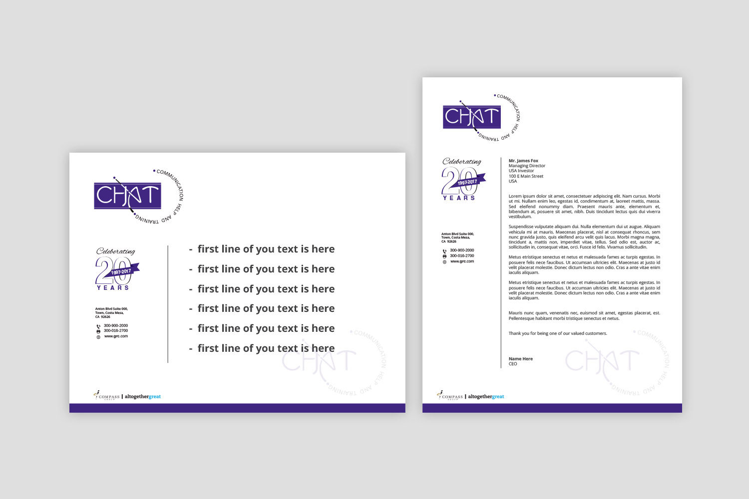 Letterhead Design by asimali for this project | Design #13069846