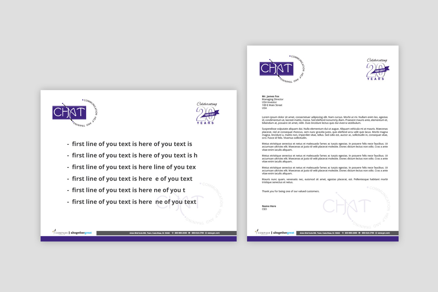 Letterhead Design by asimali for this project | Design: #13069857