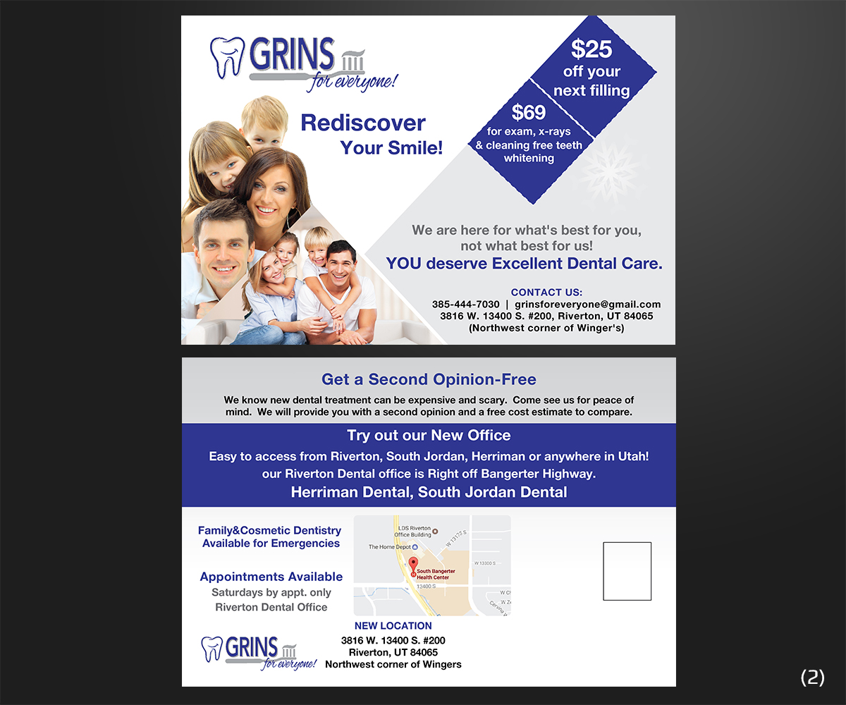 Greeting Card Design by Designanddevelopment for Grins for Everyone | Design: #13146164