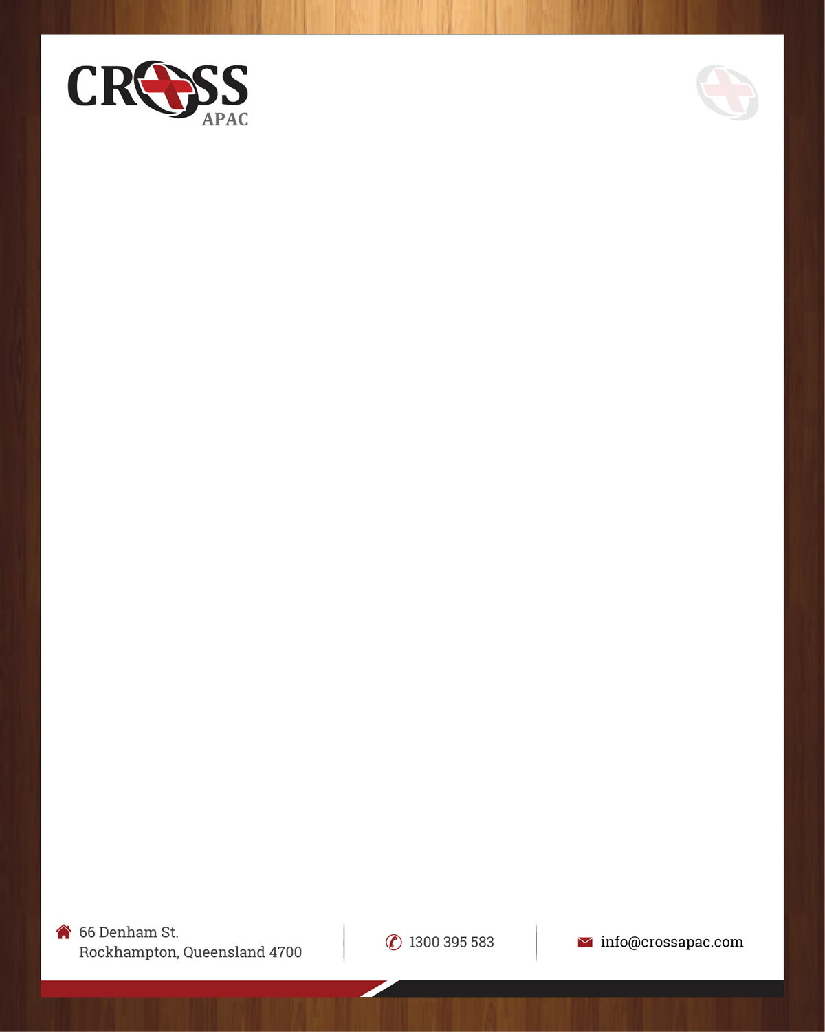 Letterhead Design by HarmiDesigning for CROSS Asia Pacific | Design #13066842