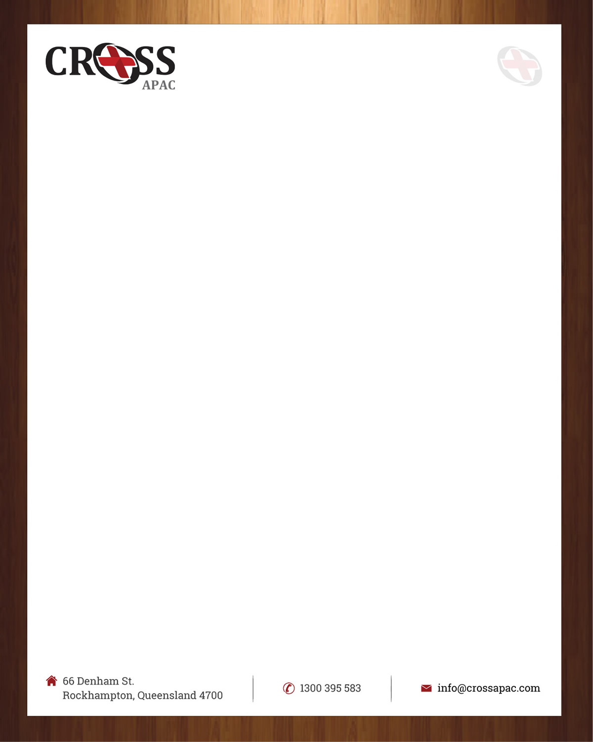 Letterhead Design by HarmiDesigning for CROSS Asia Pacific | Design #13066844